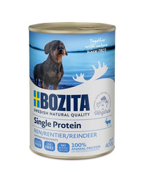BOZITA Reindeer Singleprotein 400 g brieža gaļu, monoproteīns 400 g