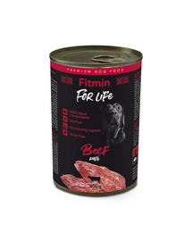 FITMIN For Life liellopu gaļas pastēte suņiem 400 g