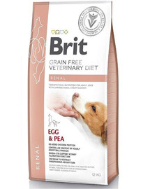 BRIT Veterinary Diets Dog Renal 12 kg Veterināra sausā barība pieaugušiem suņiem ar nieru mazspēju