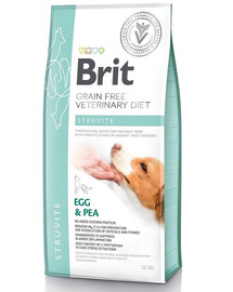 BRIT Veterinary Diets Dog Struvite 12 kg Veterināra barība pieaugušiem suņiem ar apakšējo urīnceļu problēmām.