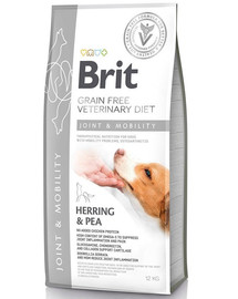 BRIT Veterinary Diets Dog Mobility 12 kg bez graudaugu barība suņiem, kas cieš no locītavu slimībām un osteoartrīta.