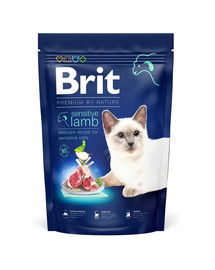 BRIT Cat Premium by Nature jutīgiem kaķiem ar jēra gaļu 300 g