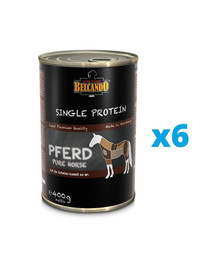 BELCANDO Single Protein Zirga gaļa 6x400 g mitrā barība suņiem