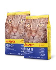 JOSERA Daily Cat 20 kg (2 x 10 kg) Bez graudaugu barība pieaugušiem kaķiem