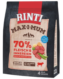 RINTI MAX-I-MUM ar liellopu gaļu 4 kg