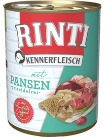 RINTI Kennerfleisch ar atgremotāju, barība bez graudiem 400 g