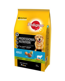 PEDIGREE Professional jēra gaļas barība pieaugušajiem 15kg