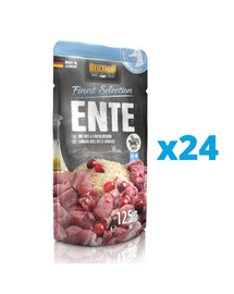 BELCANDO Finest Selection Pīle, rīsi un dzērvenes 24x125g mitrā suņu barība