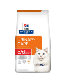 HILL'S Prescription Diet c/d Multicare Stress kaķu urīnceļu veselībai 3kg
