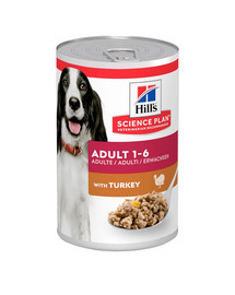 HILL'S Science Plan Canine Adult Turkey 370 g pieaugušiem suņiem ar tītaru