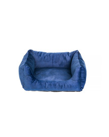 FERA Glamour Dīvāns gulta taisnstūrveida zils XL 75x85x29 cm