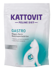 KATTOVIT Feline Diet Gastro  1,25 kg. Gremošanas uzlabošanai.