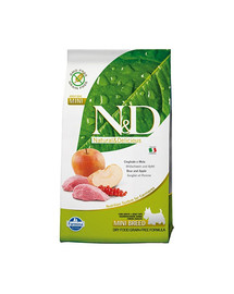 N&D Meža cūka gaļa ar āboliem pieaugušiem mini suņiem 800 g