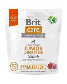BRIT Care Hypoallergenic Junior Large Breed Hipoalerģiska jēra gaļas ar rīsiem lielo šķirņu (virs 25 kg) jauniem suņiem (no 3 mēnešiem līdz 2 gadiem) 1 kg