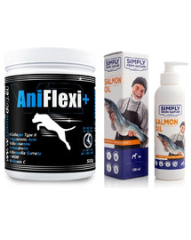 GAME DOG AniFlexi+ V2 500 g + laša eļļa 250 ml Simply from Nature par brīvu