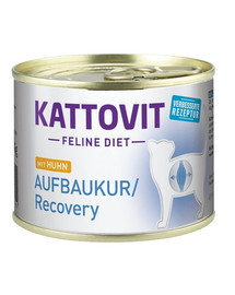 KATTOVIT Feline Recovery  atjaunojošā diēta, vistas gaļa 12 x 185 g