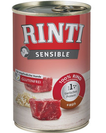 RINTI Sensible liellopu gaļa ar rīsiem 12 x 400 g