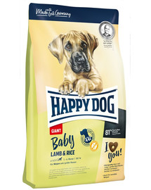 HAPPY DOG Baby Giant ar jēra gaļu un rīsiem 30 kg (2 x 15 kg)