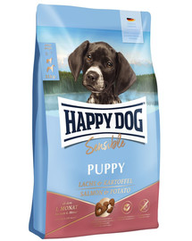 HAPPY DOG Sensible Puppy Lachs 20 kg (2 x 10 kg) kucēniem ar lasi un kartupeļiem