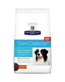 HILL'S Prescription Diet Canine Derm Defense alerģiskiem suņiem 24 kg (2x12 kg)