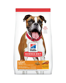 HILL'S Science Plan Adult Light vidēja lieluma suņu barība ar vistas gaļu 28 kg (2x14 kg)