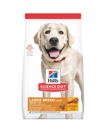 HILL'S Science Plan Adult Light Large breed sausā barība ar vistas gaļu 28 kg (2x14 kg)