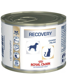 ROYAL CANIN Recovery 12 x 195 g mitrā barība suņiem un kaķiem atveseļošanās periodā