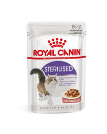 ROYAL CANIN Sterilizēta 48x85 g mitrā barība mērcē pieaugušiem, sterilizētiem kaķiem