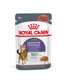 ROYAL CANIN Appetite Control Gravy 44x85 g mitrā barība pieaugušiem kaķiem ar pārmērīgu apetīti