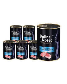 DOLINA NOTECI Premium ar bagātīgu jēra gaļas piedevu pieaugušiem kaķiem 12x400 g