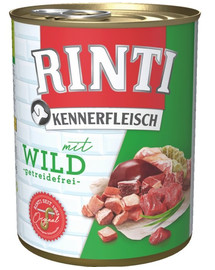 RINTI Kennerfleisch Brieža gaļa 12 x 400 g