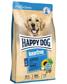 HAPPY DOG NaturCroq Junior 30 kg (2 x 15 kg) Sausā barība kucēniem, ideāli piemērota optimālai augšanai