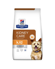 HILL'S Prescription Diet k/d Canine 24 kg (2 x 12 kg) barība pieaugušiem suņiem ar nieru mazspēju