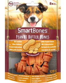 SMART BONES mini suņu kaulu našķi ar zemesriekstu sviestu x 2 + rotaļlieta