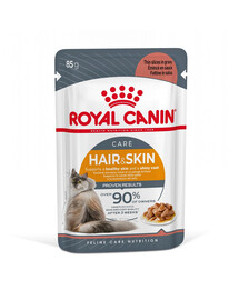 ROYAL CANIN HAIR&SKIN  mērcē 48x85 g