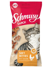 SCHMUSY SNACK Soft Bities mīksti vistas kumosiņi 60 g