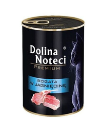 DOLINA NOTECI Premium Rich Jēra gaļa pieaugušiem kaķiem 400 g