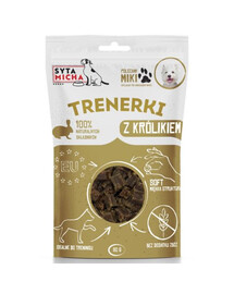SYTA MICHA Treningówki z królikiem dla psa 80g