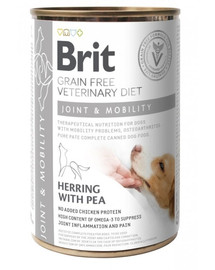 BRIT Veterinary Diet Dog Joint & Mobility barība Suņu locītavām 12x400 g