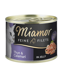MIAMOR Feline Filets Tunzivju un kalmāru galatte 185 g