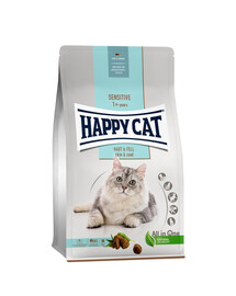 HAPPY CAT Sensitive Hair & Skin 4kg ādai un kažokam