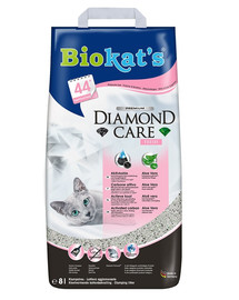 BIOKAT'S Diamond Care Svaigs bentonīta pakaišu pildījums, ar pulvera smaržu 8 L