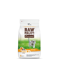 VETEXPERT Raw Paleo Kitten kaķēniem tītars, vistas gaļa 6 kg
