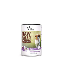 VETEXPERT Raw Paleo Pīle/Duck Puppy Can 400g