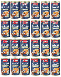 RINTI Motivē suni uzņemt vairāk šķidruma - Pīles gaļas dzēriens 24x185 ml