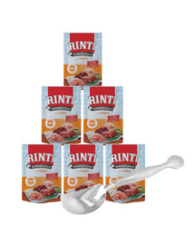 RINTI Kennerfleisch Chicken Vistas gaļa 6x400 g + bezmaksas karote