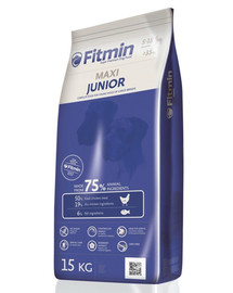 FITMIN Maxi jauniem suņiem 15 kg + 2 našķi BEZMAKSAS