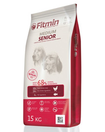 FITMIN Medium senior 15 kg + 2 kārumi BEZMAKSAS