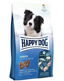 HAPPY DOG Supreme Fit&VItal Junior 10 kg Pilnvērtīga barība jaunajiem suņiem no 7 mēnešu vecuma.