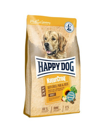 HAPPY DOG NaturCroq Mājputni un rīsi 11kg